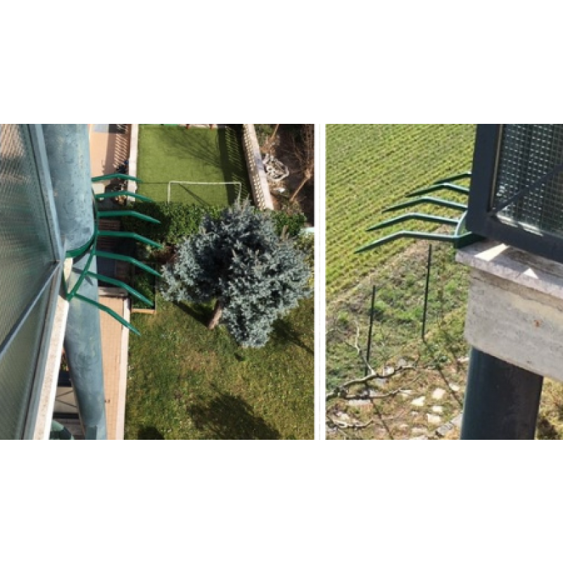 Компонент противотуманной защиты от взлома Grimpo Bollard с советами для балконов и балконов